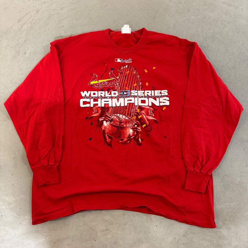 2000s y2k st. louis cardinals 2006 mlb world series tee